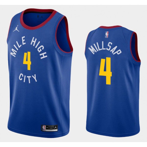Denver Nuggets Trikot Paul Millsap 4 2020-2021 Jordan Brand Statement Edition Swingman - Herren Denver Nuggets Trikot Paul Millsap 4 2020-2021 Jordan Brand Statement Edition Swingman - Herren